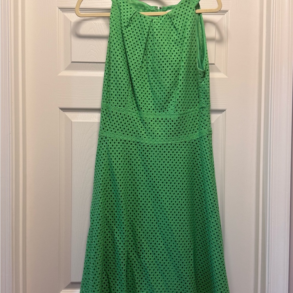 New York & Company Green Halter Sundress Midi